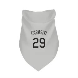 Colorado Rockies Matt Carasiti White Pet Bandana for Dog & Cat