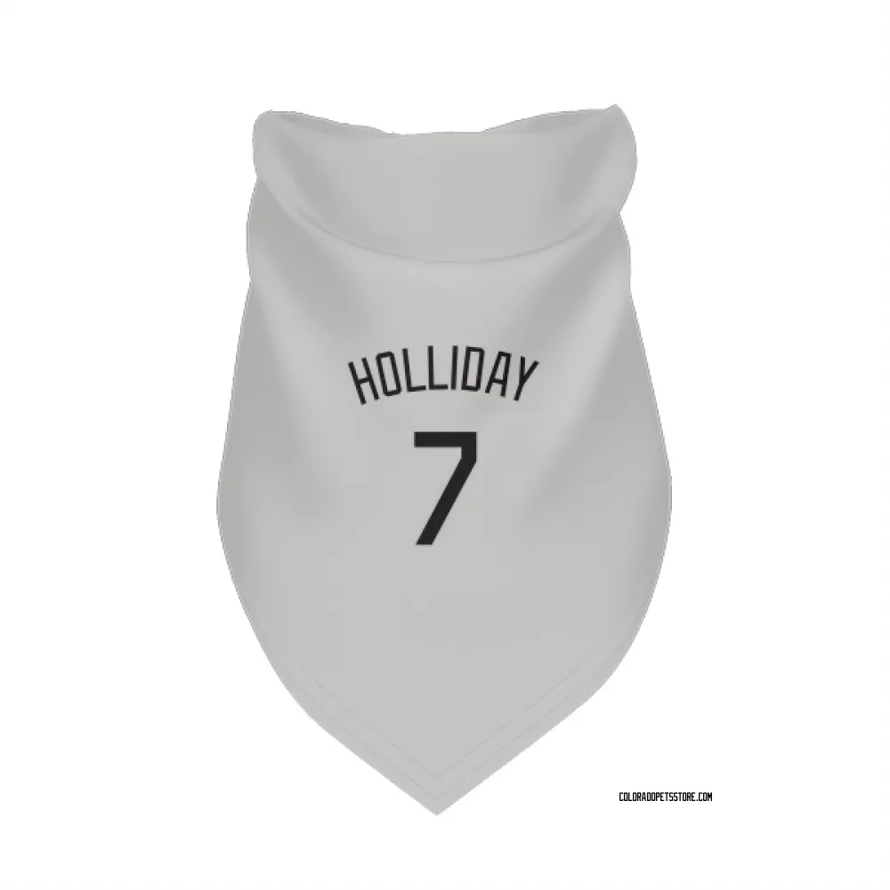 Colorado Rockies Matt Holliday White Pet Bandana for Dog & Cat