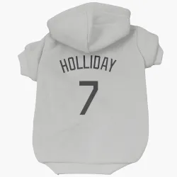 Colorado Rockies Matt Holliday White Pet Hoodie for Dog & Cat