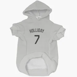 Colorado Rockies Matt Holliday White Pet Hoodie for Dog & Cat