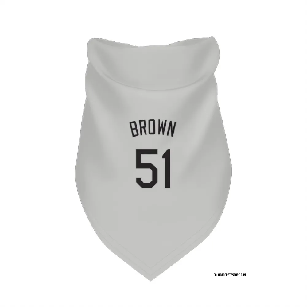 Colorado Rockies McCade Brown White Pet Bandana for Dog & Cat