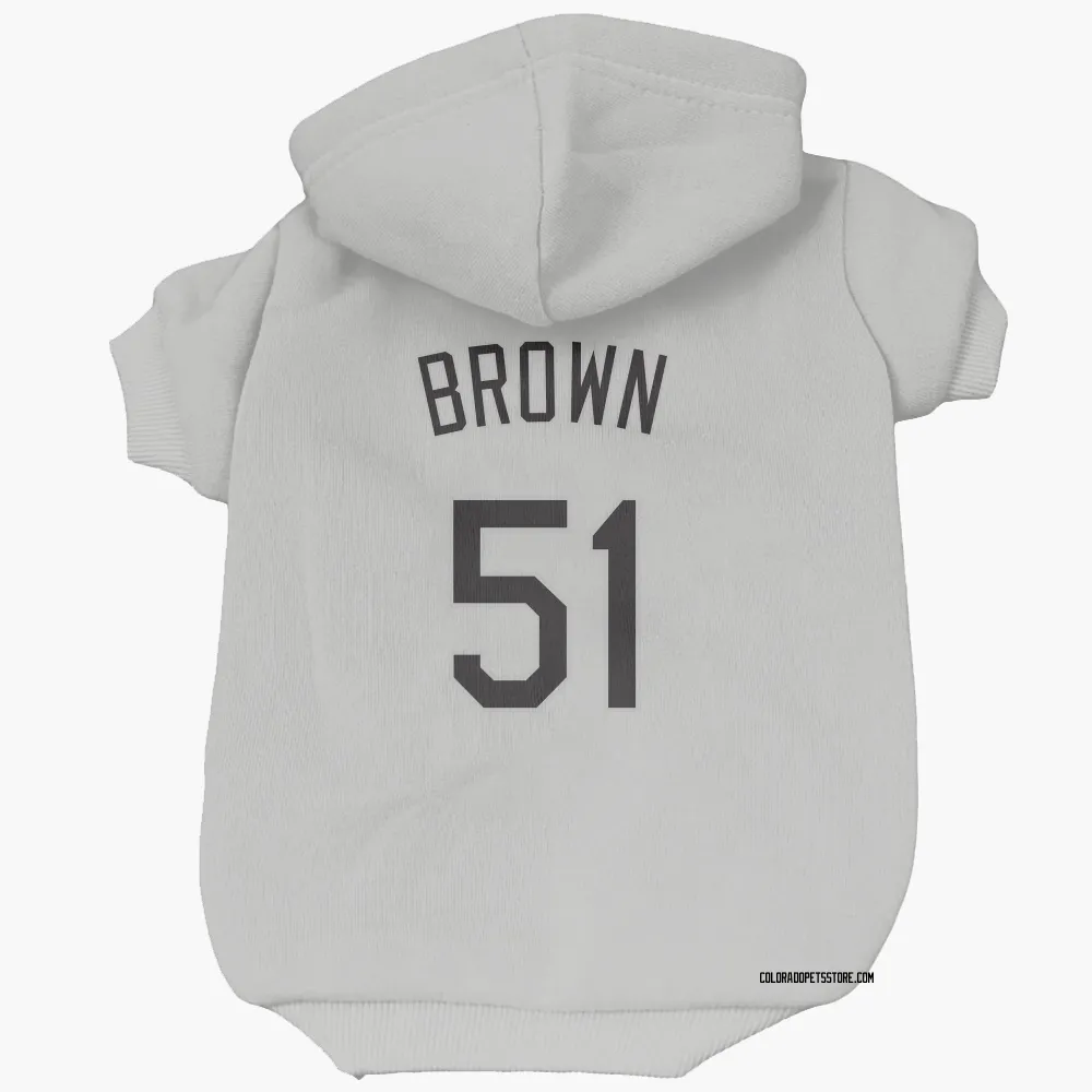 Colorado Rockies McCade Brown White Pet Hoodie for Dog & Cat