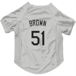 Colorado Rockies McCade Brown White Pet Jersey for Dog & Cat