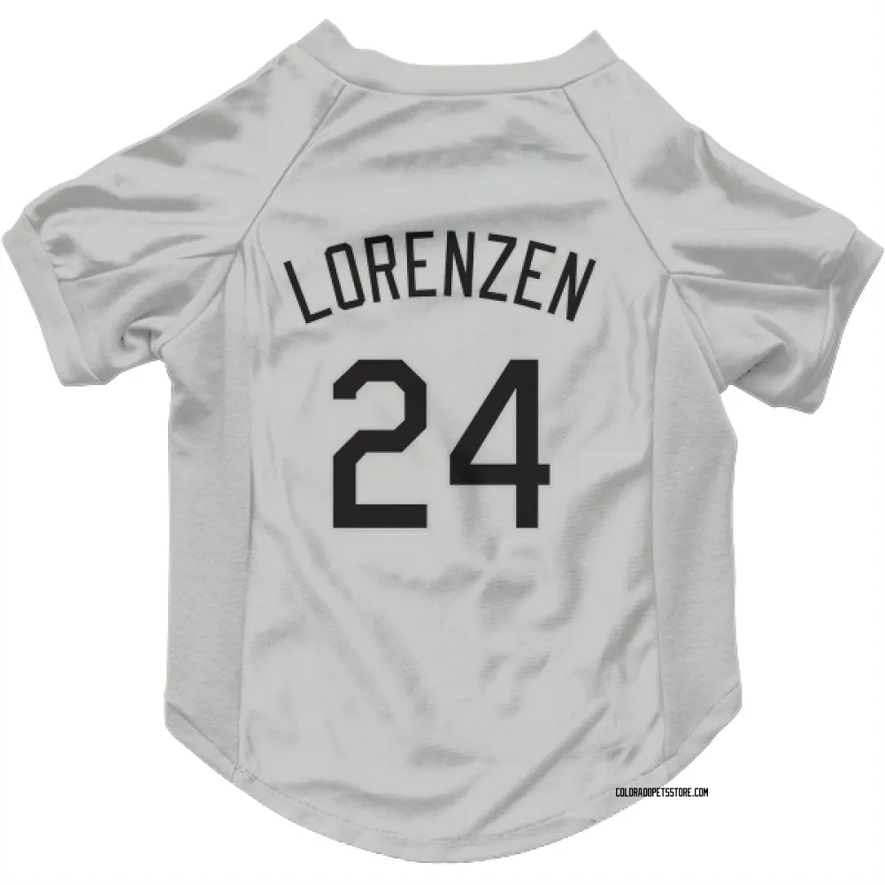 Colorado Rockies Michael Lorenzen White Pet Jersey for Dog & Cat