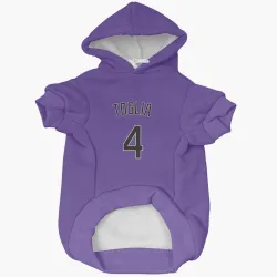Colorado Rockies Michael Toglia Purple Pet Hoodie for Dog & Cat
