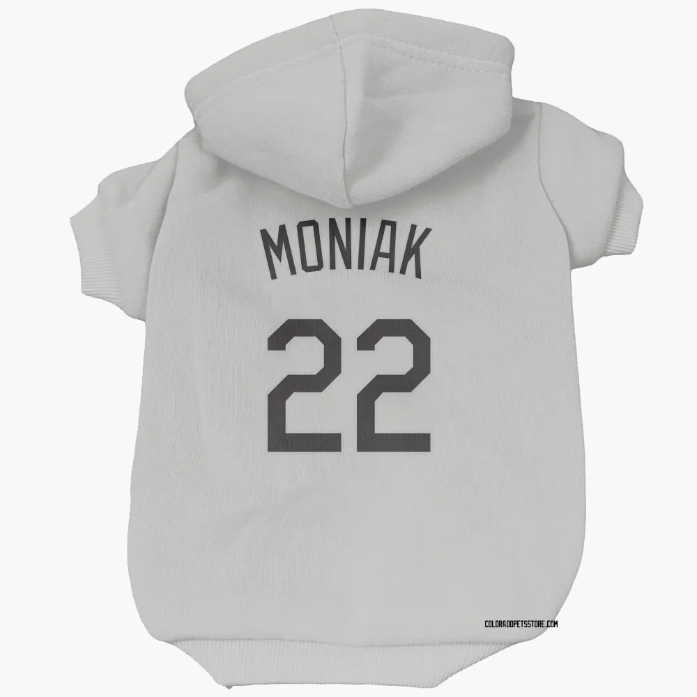 Colorado Rockies Mickey Moniak White Pet Hoodie for Dog & Cat