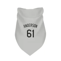 Colorado Rockies Nick Anderson White Pet Bandana for Dog & Cat