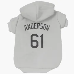 Colorado Rockies Nick Anderson White Pet Hoodie for Dog & Cat