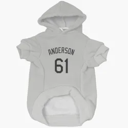 Colorado Rockies Nick Anderson White Pet Hoodie for Dog & Cat