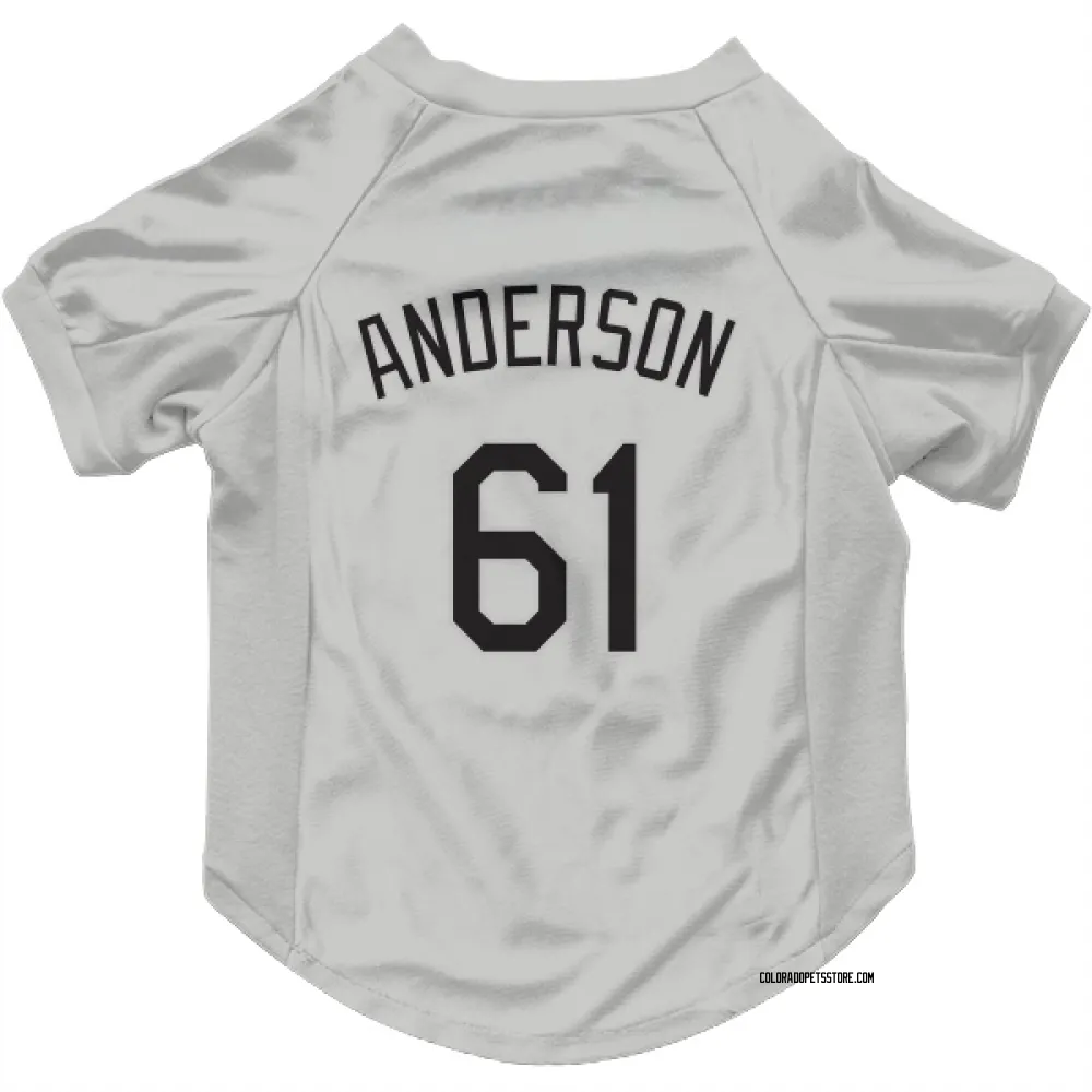 Colorado Rockies Nick Anderson White Pet Jersey for Dog & Cat
