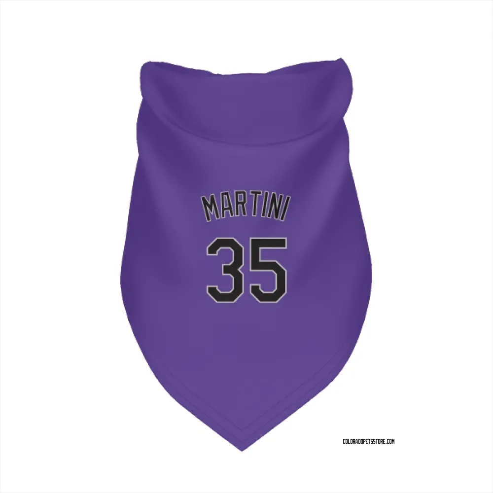 Colorado Rockies Nick Martini Purple Pet Bandana for Dog & Cat