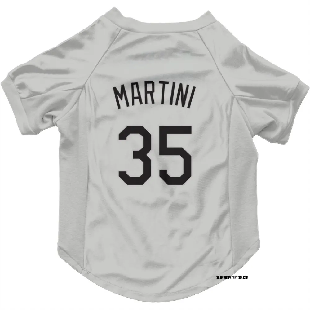 Colorado Rockies Nick Martini White Pet Jersey for Dog & Cat