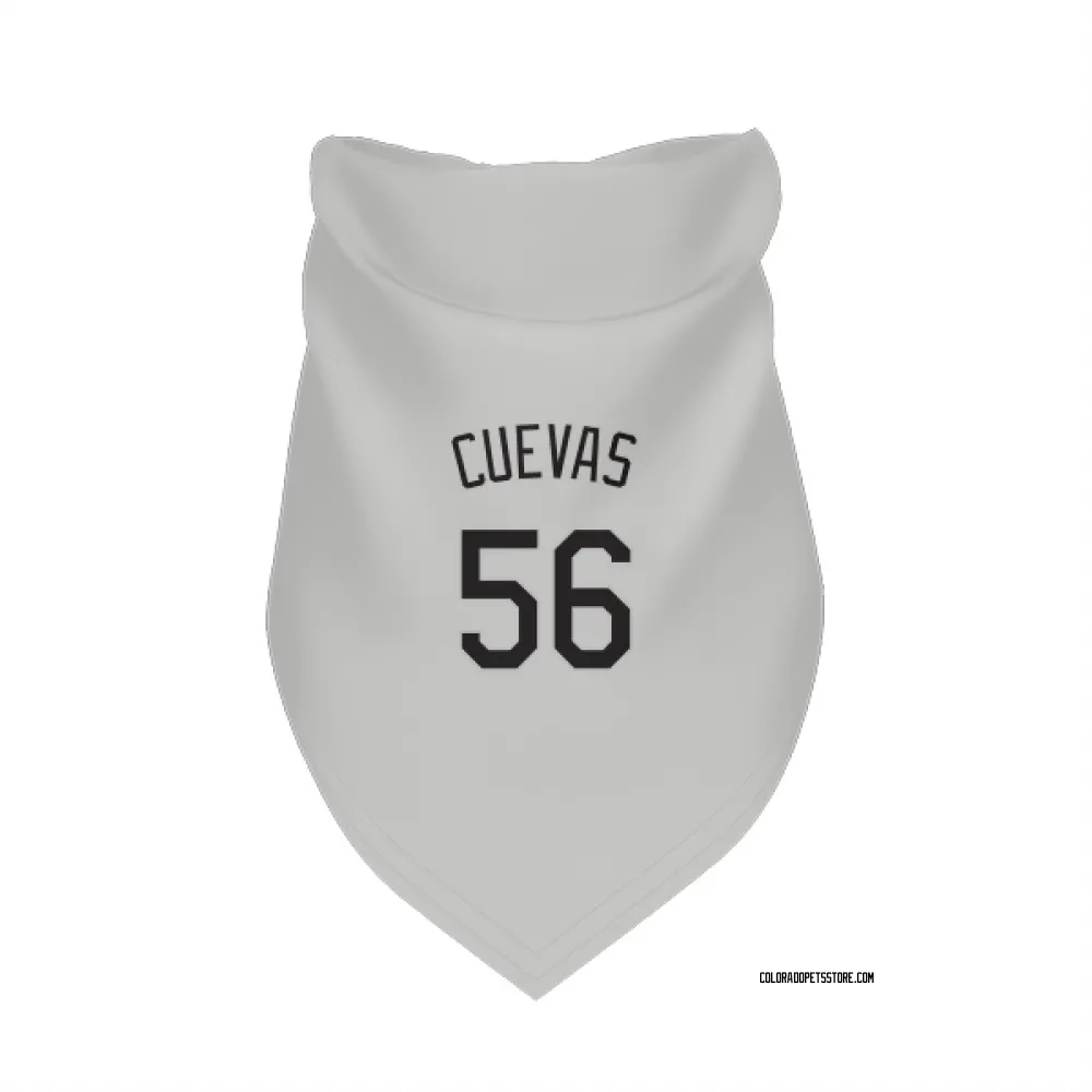 Colorado Rockies Noel Cuevas White Pet Bandana for Dog & Cat