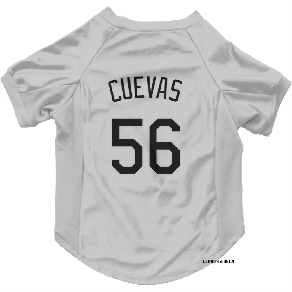 Colorado Rockies Noel Cuevas White Pet Jersey for Dog & Cat