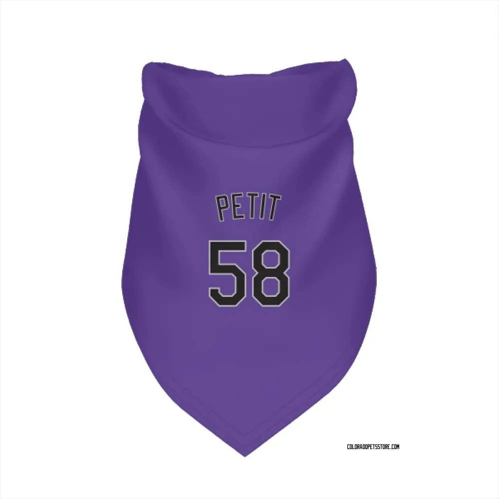 Colorado Rockies RJ Petit Purple Pet Bandana for Dog & Cat