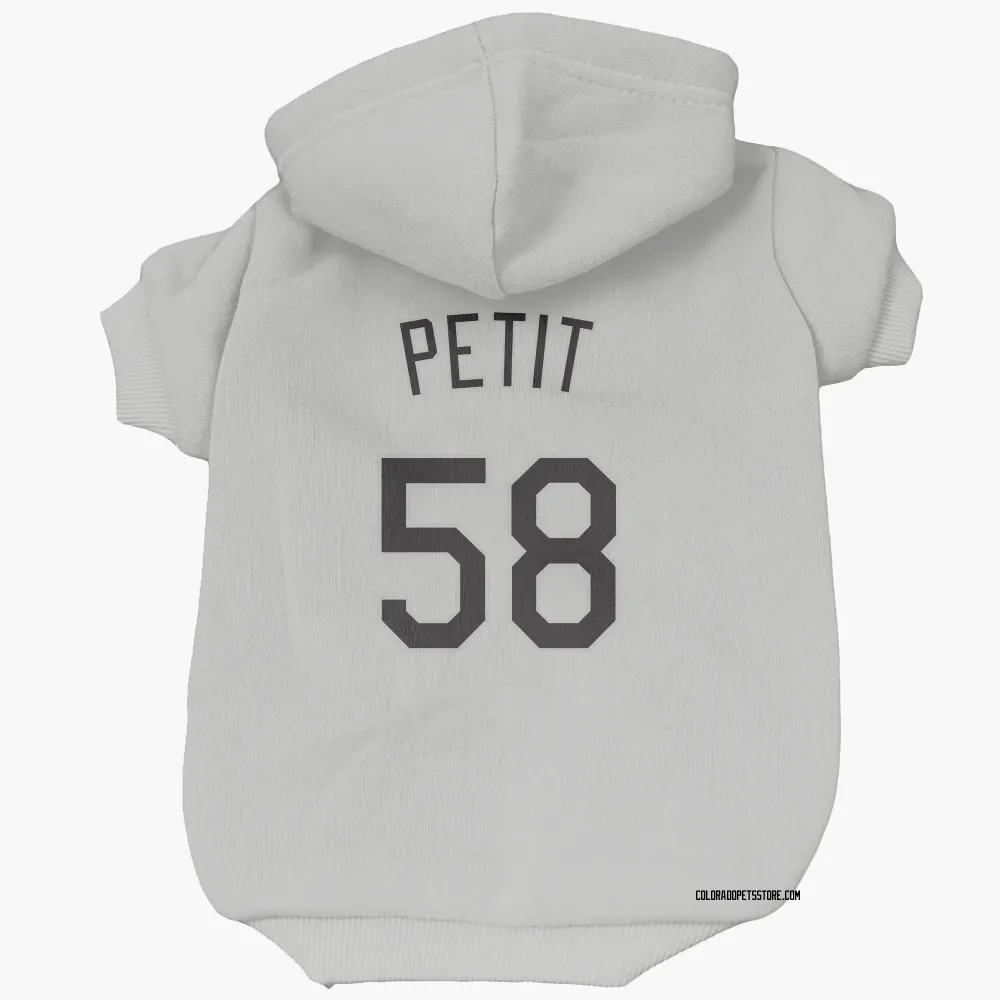 Colorado Rockies RJ Petit White Pet Hoodie for Dog & Cat
