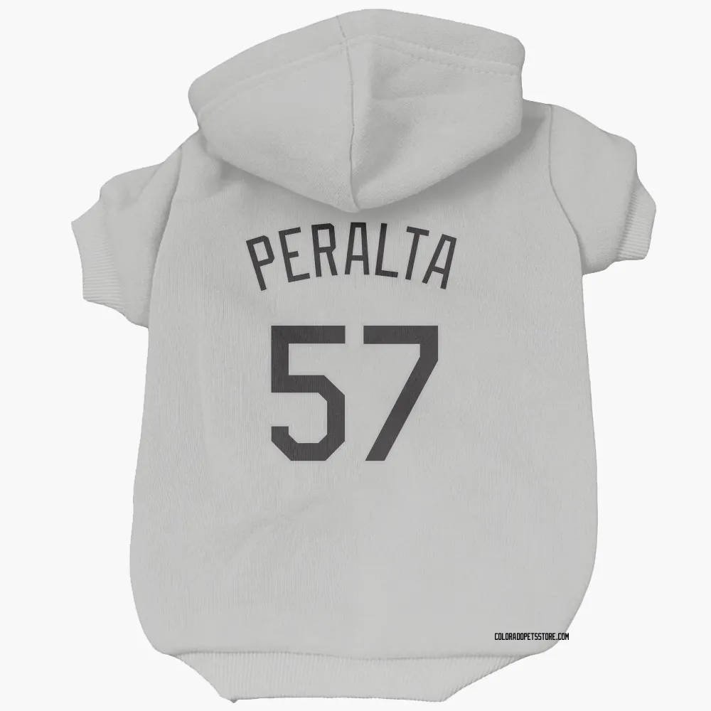 Colorado Rockies Sammy Peralta White Pet Hoodie for Dog & Cat