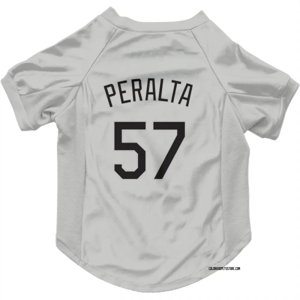 Colorado Rockies Sammy Peralta White Pet Jersey for Dog & Cat