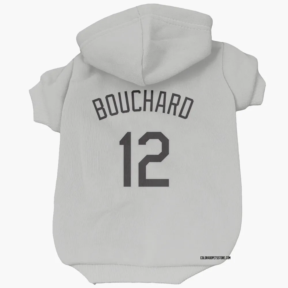 Colorado Rockies Sean Bouchard White Pet Hoodie for Dog & Cat