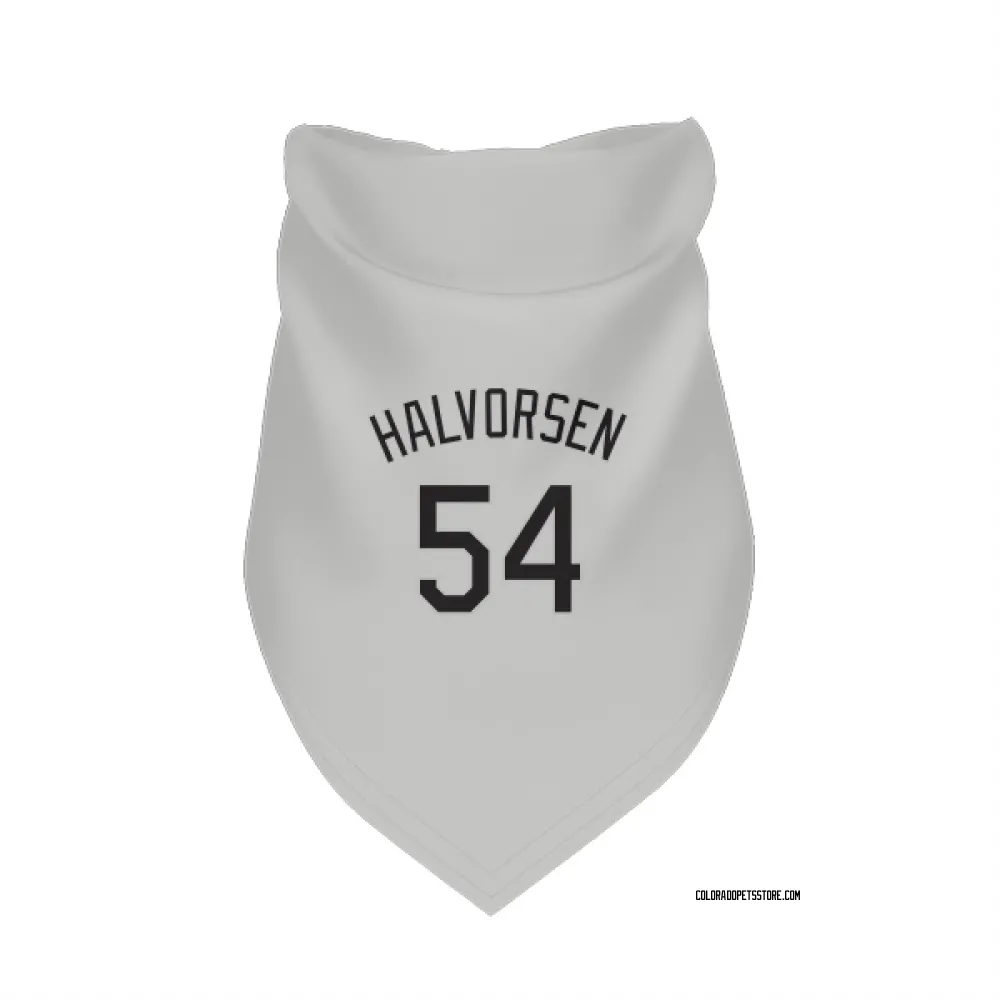 Colorado Rockies Seth Halvorsen White Pet Bandana for Dog & Cat