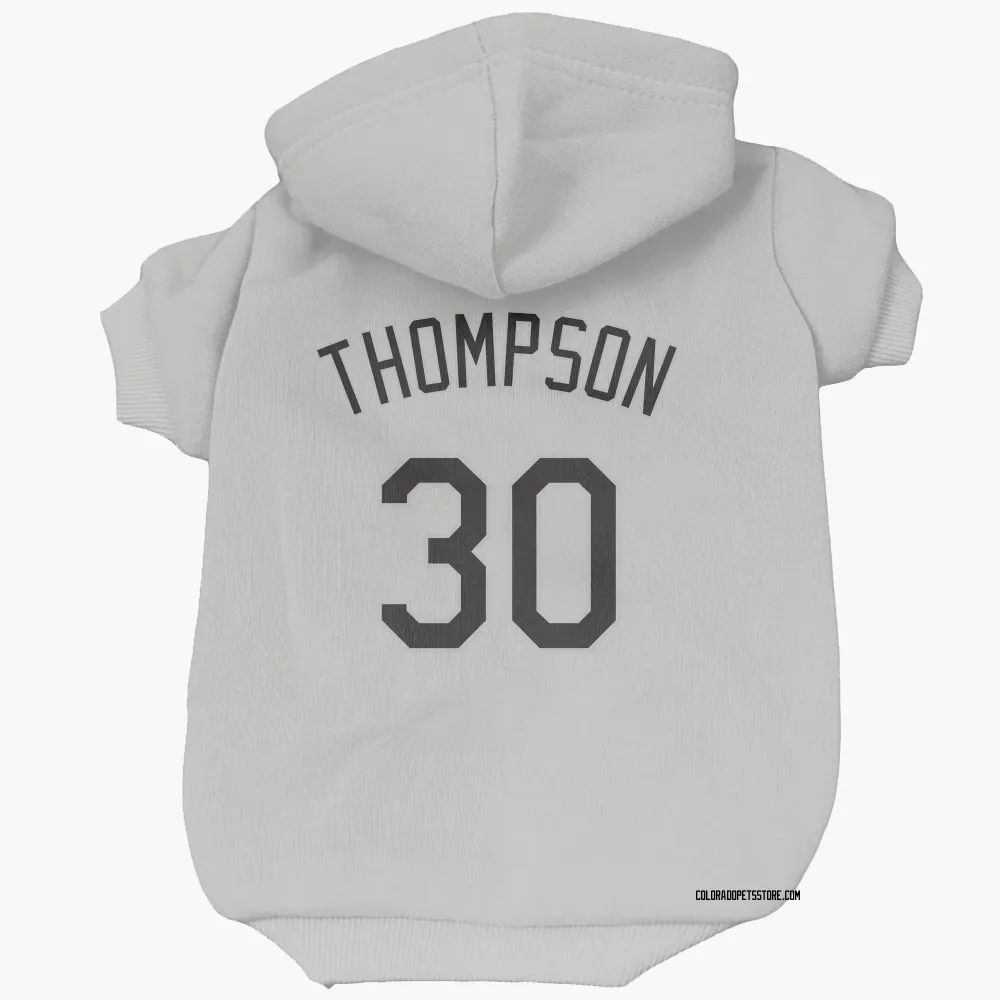 Colorado Rockies Sterlin Thompson White Pet Hoodie for Dog & Cat