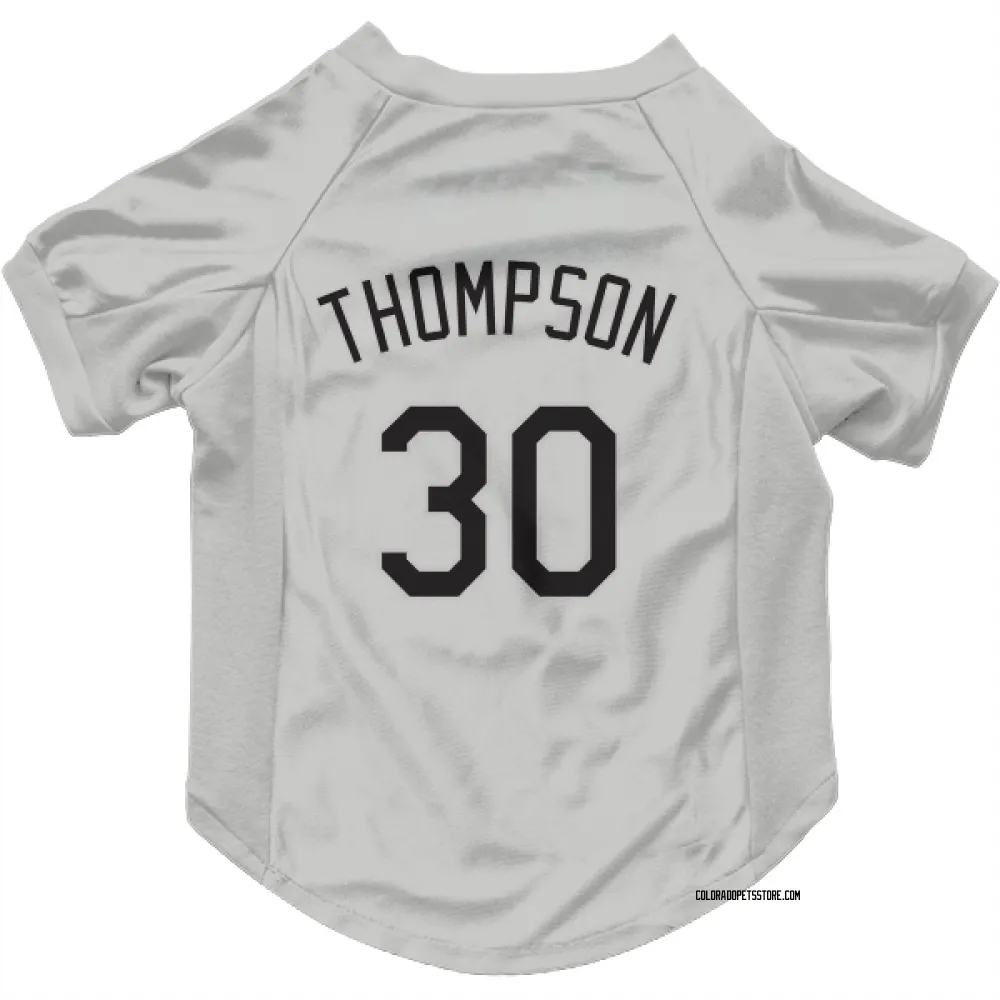 Colorado Rockies Sterlin Thompson White Pet Jersey for Dog & Cat