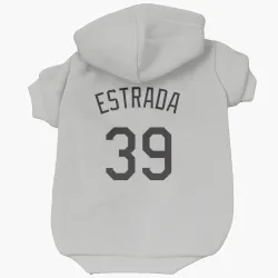 Colorado Rockies Thairo Estrada White Pet Hoodie for Dog & Cat