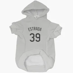 Colorado Rockies Thairo Estrada White Pet Hoodie for Dog & Cat