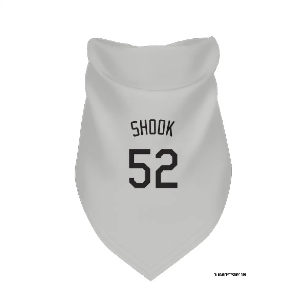 Colorado Rockies TJ Shook White Pet Bandana for Dog & Cat