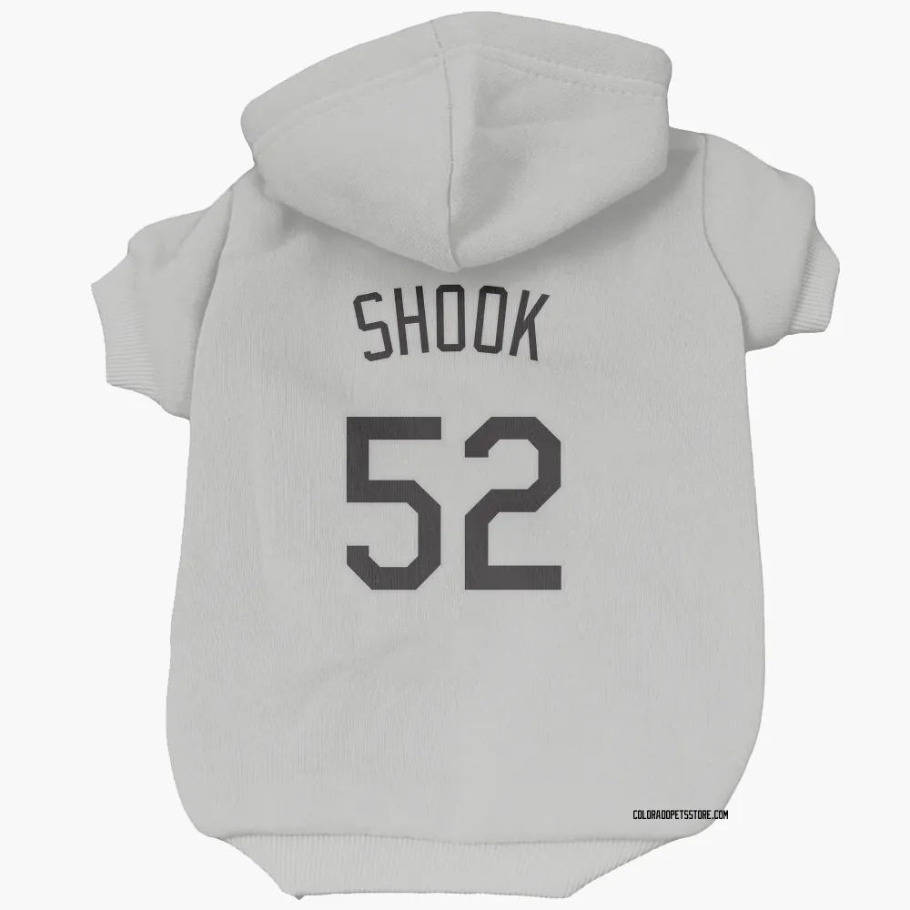Colorado Rockies TJ Shook White Pet Hoodie for Dog & Cat