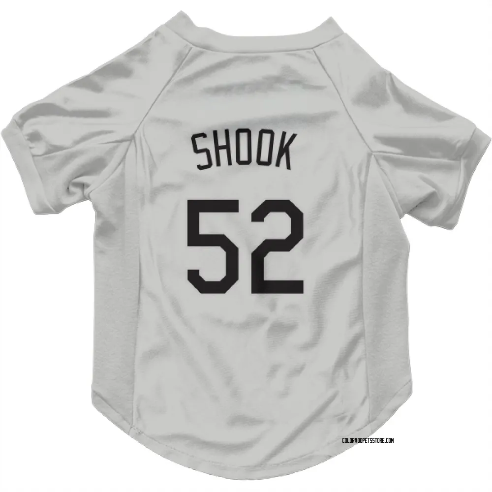 Colorado Rockies TJ Shook White Pet Jersey for Dog & Cat