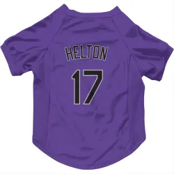 Colorado Rockies Todd Helton Purple Pet Jersey for Dog & Cat