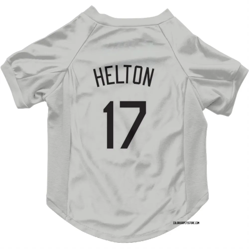 Colorado Rockies Todd Helton White Pet Jersey for Dog & Cat