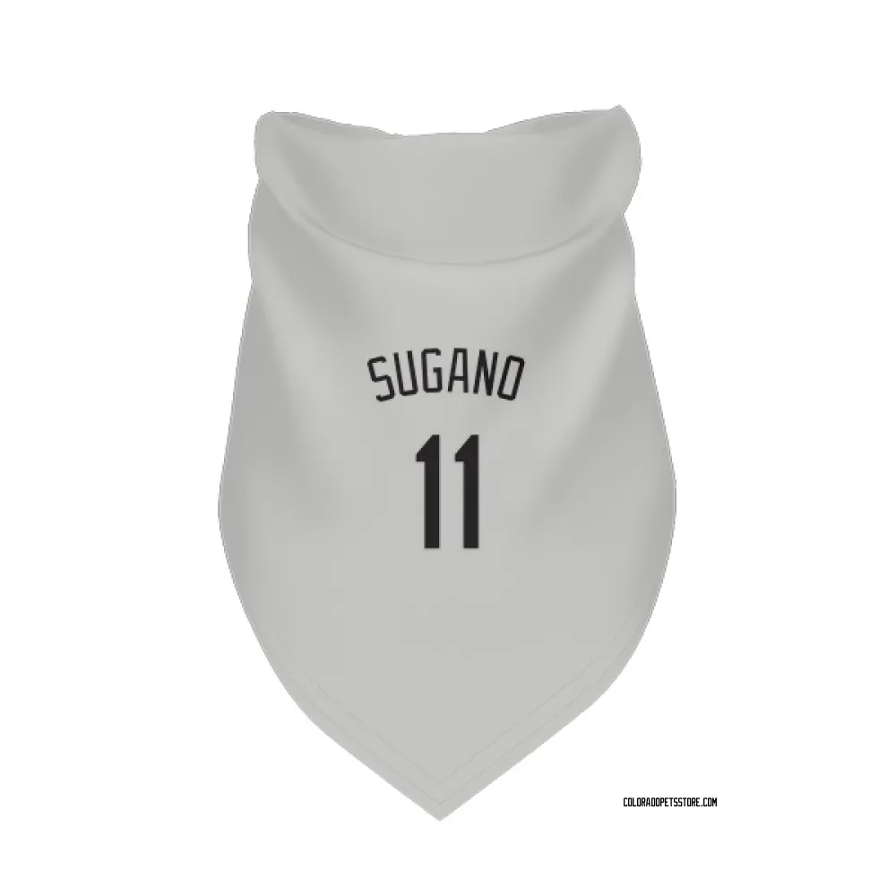 Colorado Rockies Tomoyuki Sugano White Pet Bandana for Dog & Cat