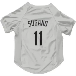Colorado Rockies Tomoyuki Sugano White Pet Jersey for Dog & Cat