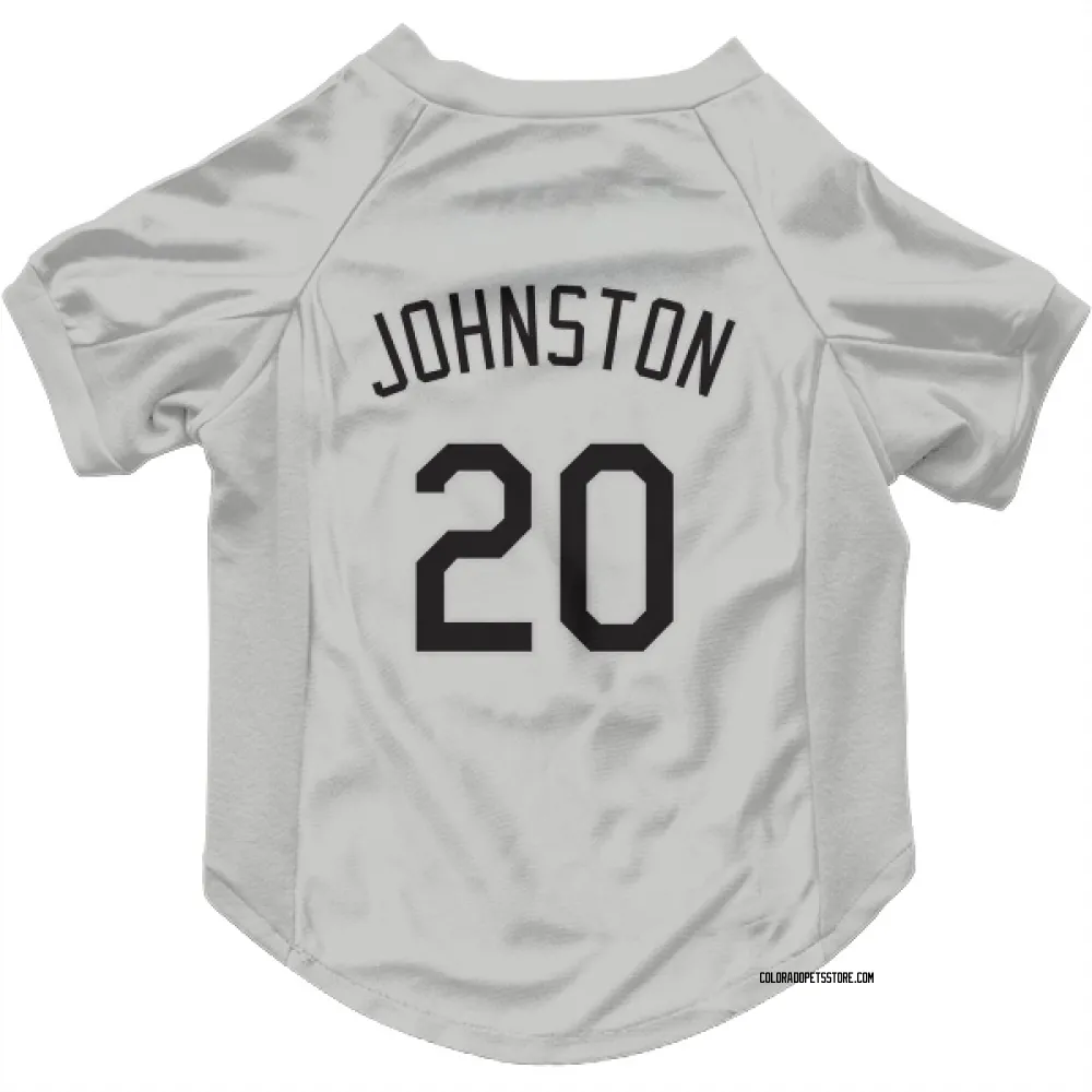 Colorado Rockies Troy Johnston White Pet Jersey for Dog & Cat