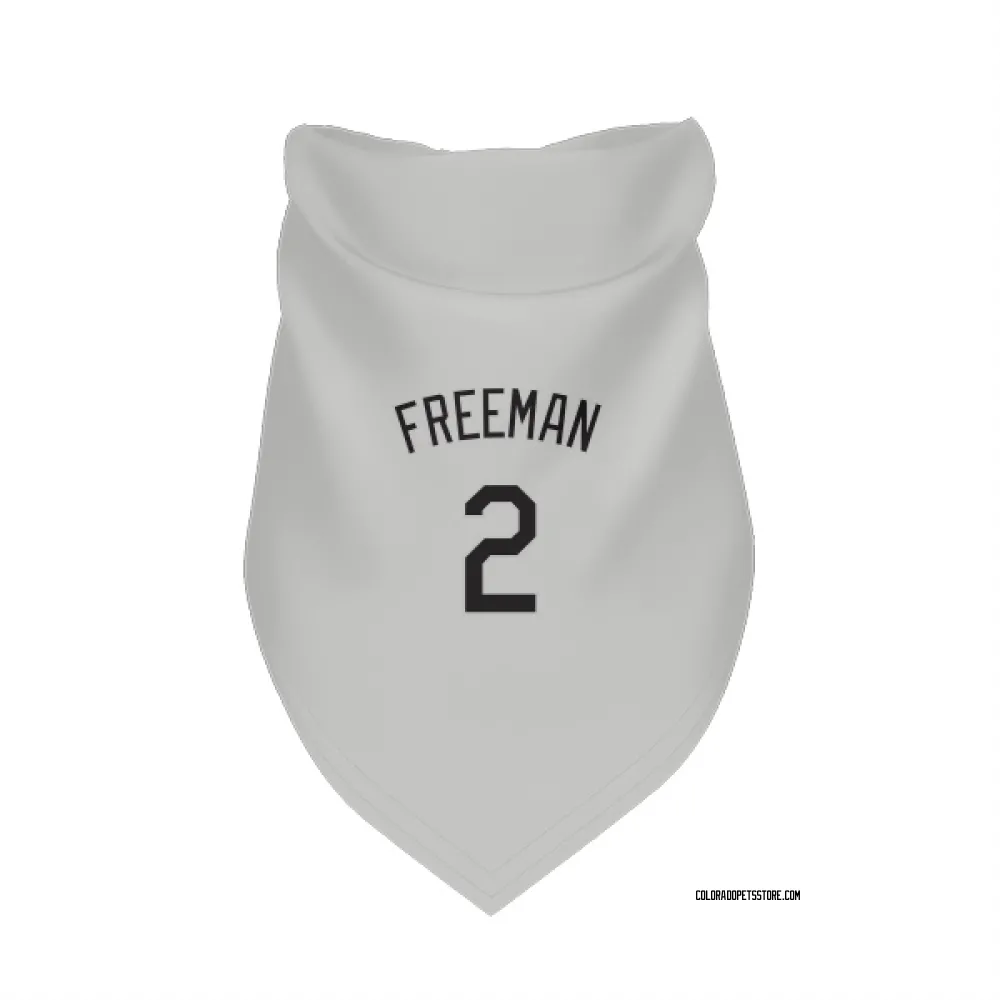 Colorado Rockies Tyler Freeman White Pet Bandana for Dog & Cat