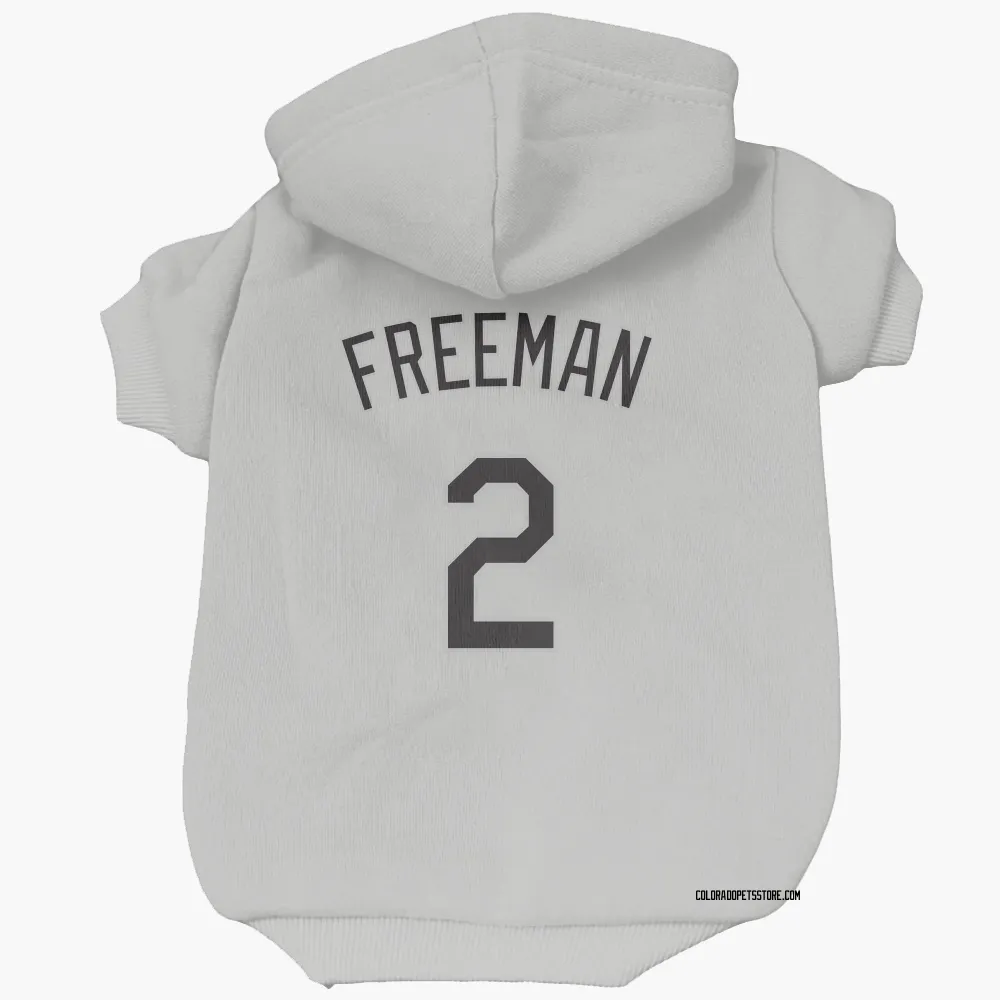 Colorado Rockies Tyler Freeman White Pet Hoodie for Dog & Cat