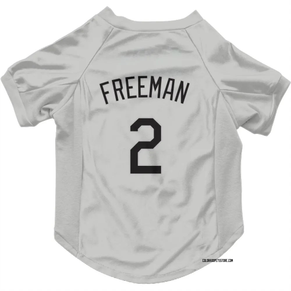 Colorado Rockies Tyler Freeman White Pet Jersey for Dog & Cat