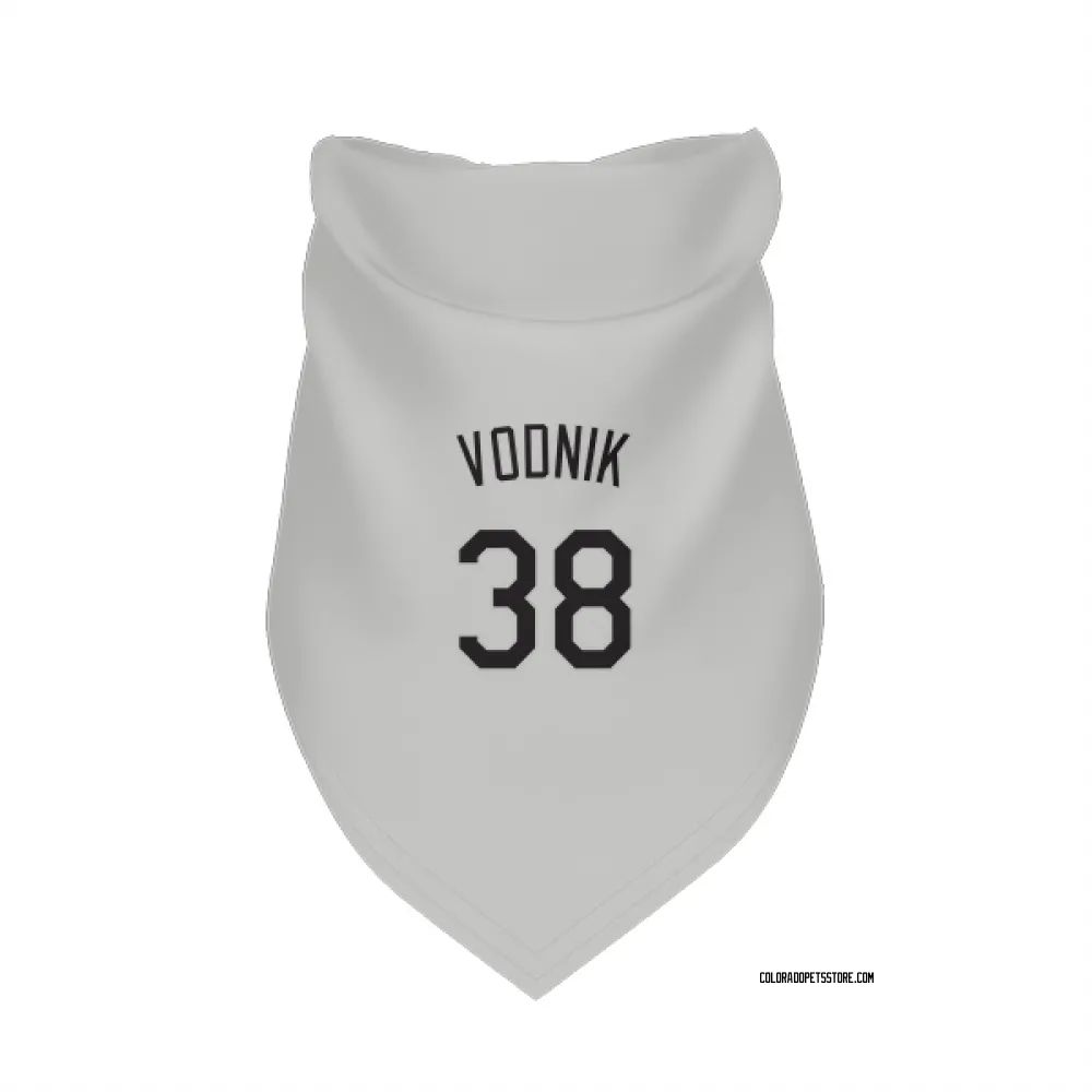 Colorado Rockies Victor Vodnik White Pet Bandana for Dog & Cat