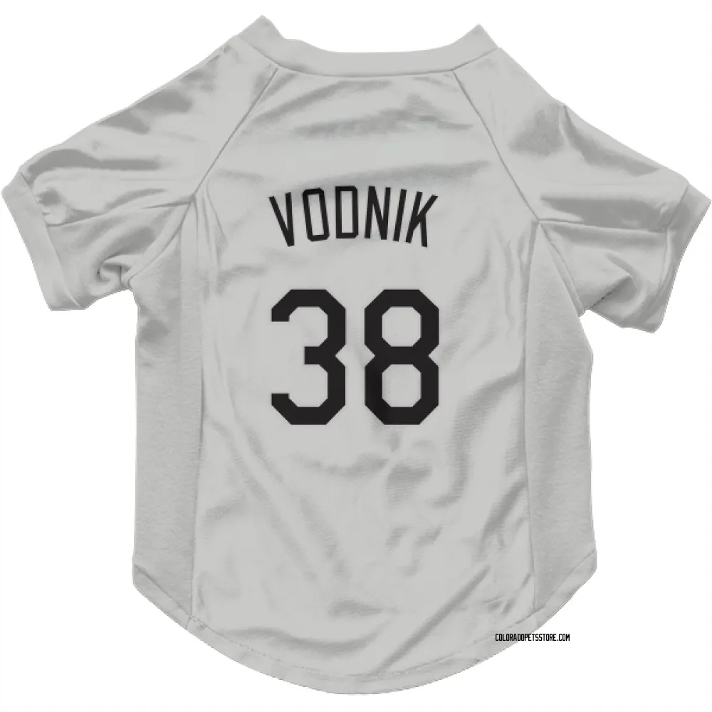 Colorado Rockies Victor Vodnik White Pet Jersey for Dog & Cat