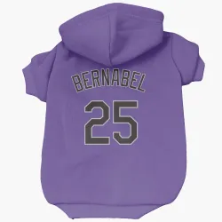 Colorado Rockies Warming Bernabel Purple Pet Hoodie for Dog & Cat