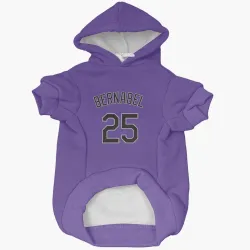 Colorado Rockies Warming Bernabel Purple Pet Hoodie for Dog & Cat