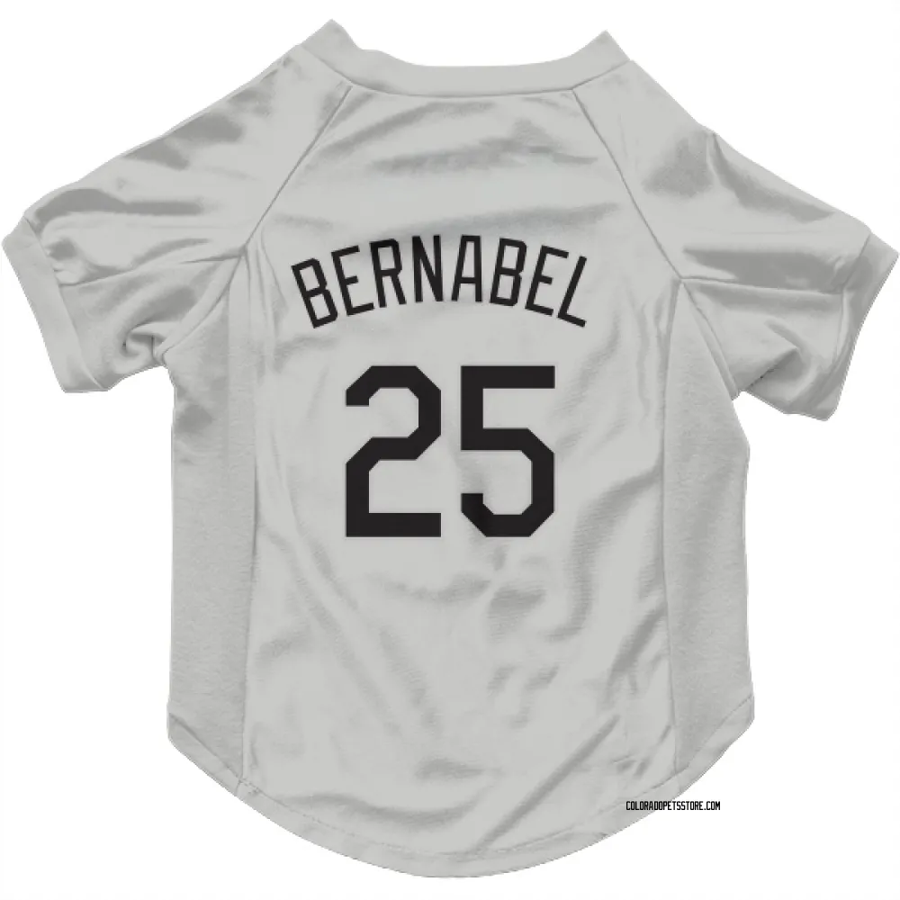 Colorado Rockies Warming Bernabel White Pet Jersey for Dog & Cat