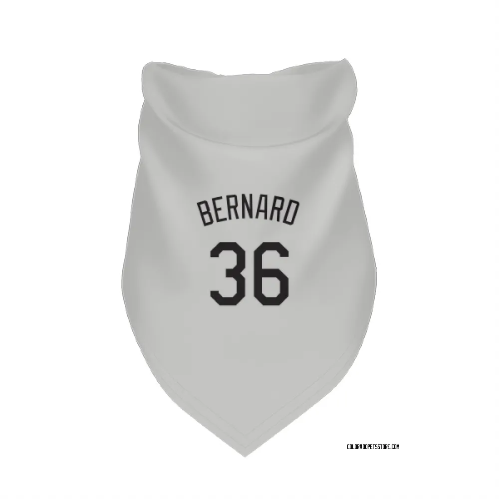 Colorado Rockies Wynton Bernard White Pet Bandana for Dog & Cat
