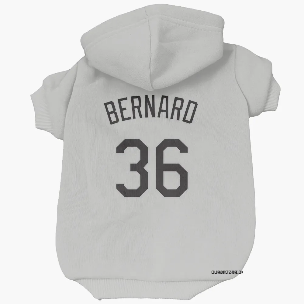 Colorado Rockies Wynton Bernard White Pet Hoodie for Dog & Cat