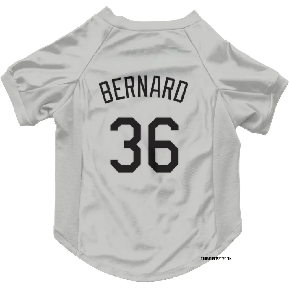 Colorado Rockies Wynton Bernard White Pet Jersey for Dog & Cat