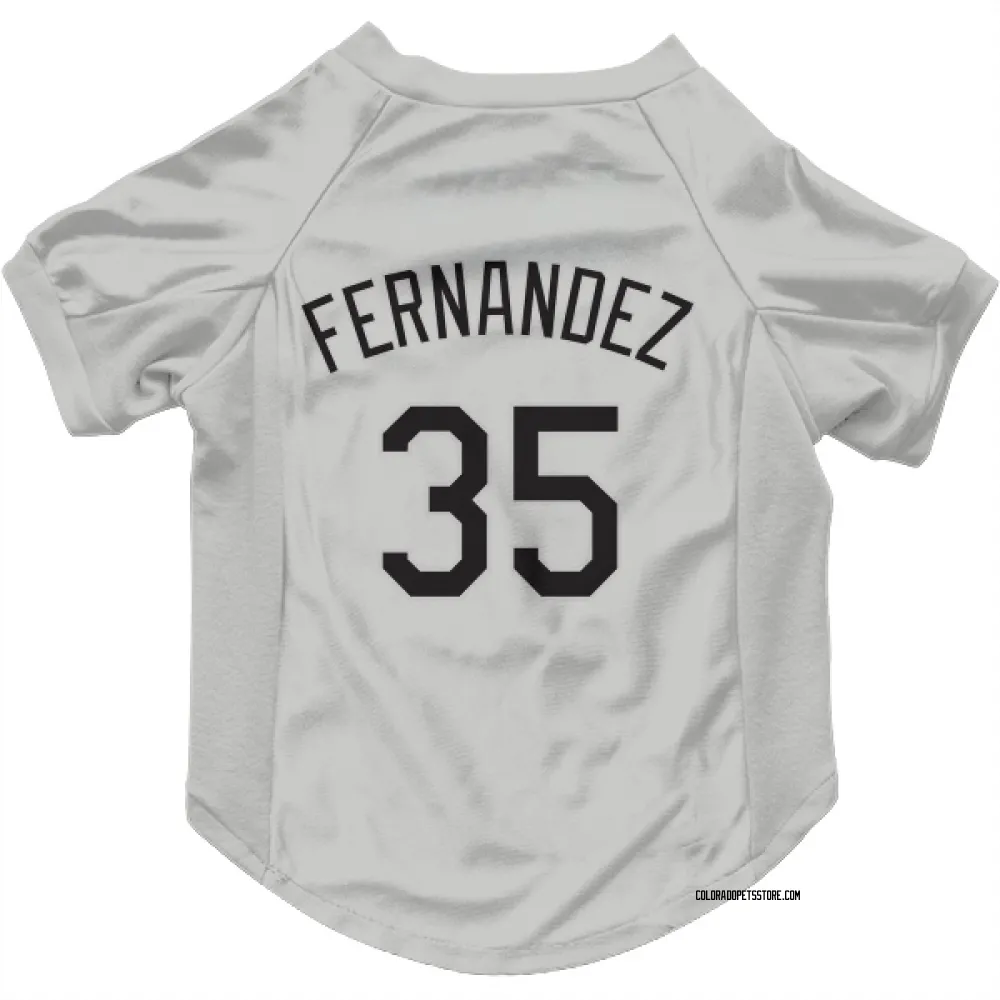 Colorado Rockies Yanquiel Fernandez White Pet Jersey for Dog & Cat