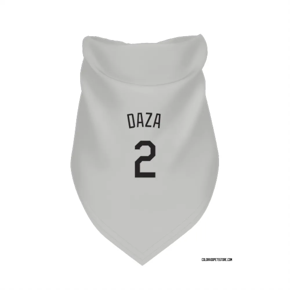 Colorado Rockies Yonathan Daza White Pet Bandana for Dog & Cat