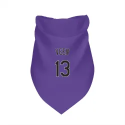 Colorado Rockies Zac Veen Purple Pet Bandana for Dog & Cat
